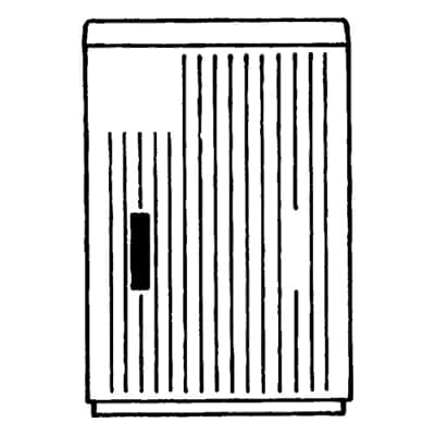 Vynckier (ABB) Voetpadkast EH3 AP DIN0 875x590x320mm IP44 IK10 polyester kabelverdeling 4TBE843176C0100
