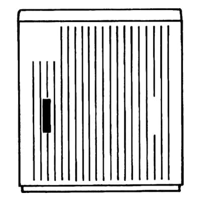 Vynckier (ABB) Voetpadkast EH3 AP DIN1 875x785x320mm IP44 IK10 polyester kabelverdeling 4TBE843177C0100