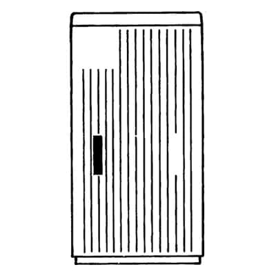 Vynckier (ABB) Voetpadkast EH3 AP2 DIN0 1125x590x320mm IP44 polyester kabelverdeling 4TBE843180C0100