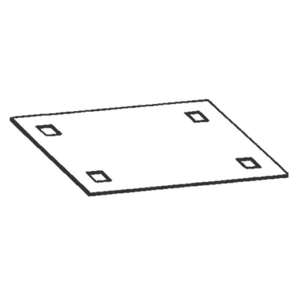 Vynckier (ABB) EH3 Toebehoren voor Polyester DIN Voetpadkast bodemplaat DIN 0 4TBE843300C0100