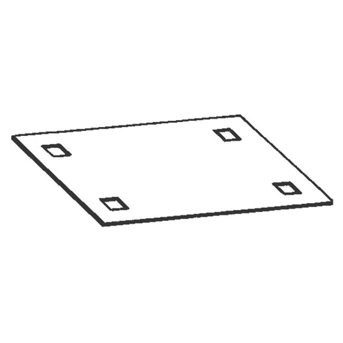 Vynckier (ABB) EH3 Toebehoren voor Polyester DIN Voetpadkast bodemplaat DIN 0 4TBE843300C0100