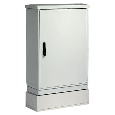 Vynckier (ABB) DIN sokkel EH3 DIN2 polyester RAL 7035 gemonteerd 4TBE843393C0100