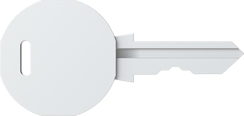 Vynckier (ABB) Sleutel PolySafe voor cilinderslot toegangscontrole kasten 4TBP832022C0100