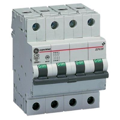 Vynckier (ABB) EP60 automatische schakelaar 6kA 3P+N C 50A 667126