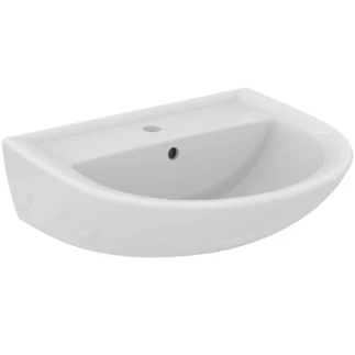 Ideal Standard Alpha wastafel 550 x 460 mm - wit - met kraangat  - met overloop W332601