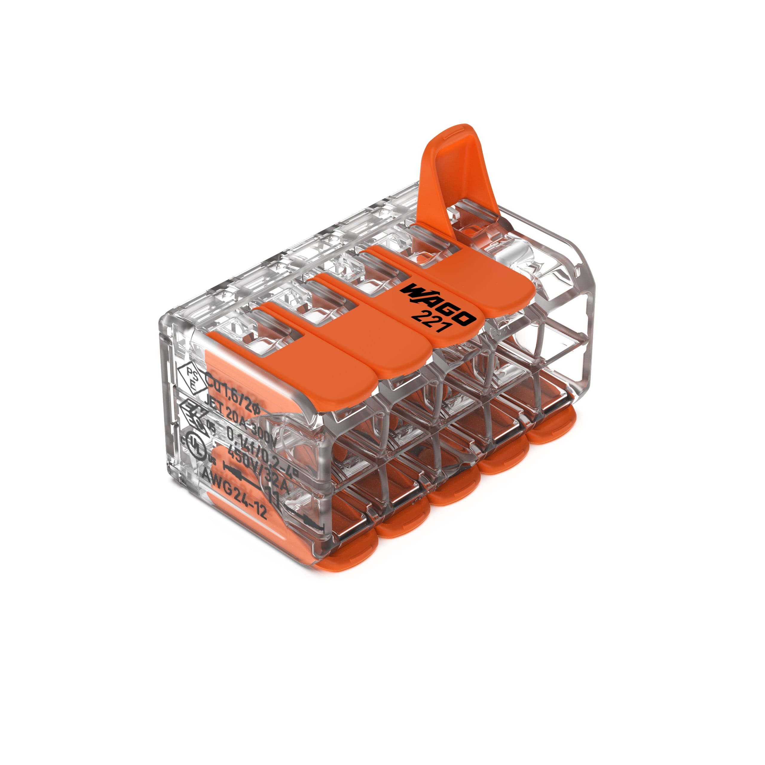 WAGO Compacte universele klem voor alle type geleiders 10 x 0