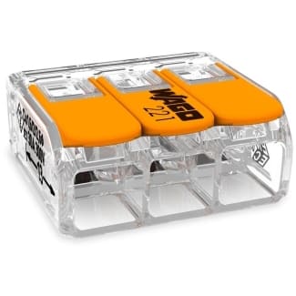 WAGO Compacte universele klem 3 x 6 mm² oranje 221-613