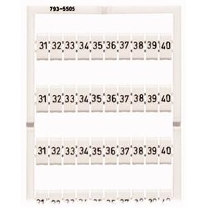 WAGO WMB markeringssysteem horizontaal 31-40 (10x)
