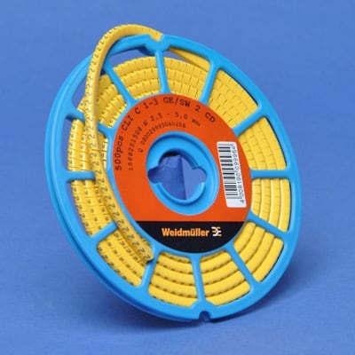WEIDMUELLER Kabelmarkering CLI 1-3 GE/SW 2 CD 1568251508
