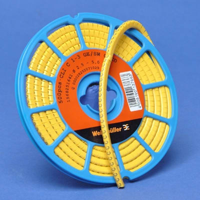 WEIDMUELLER Kabelmarkering CLI 1-3 GE/SW C CD 1568251641