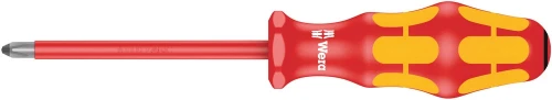 Wera 165 i geïsoleerde schroevendraaier PZ 2 x 100 mm VDE Insulated screwdriver for Pozidriv screws WER05006164001