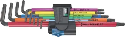 Wera 967/9 TX XL Multicolour HF 1 Stiftsleutelset met vasthoudfunctie