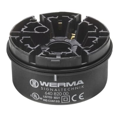 WERMA Aansluitelement met schroef BWM zwart 64082000
