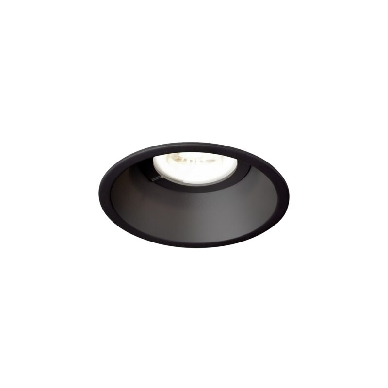 WEVER & DUCRE DEEP IP44 PAR16 textuur zwart GU10 springveren 112620B0