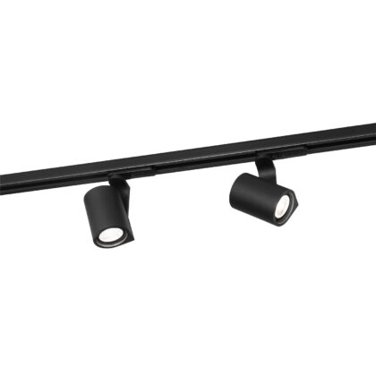 WEVER & DUCRE SQUBE ON TRACK 1.0 PAR16 textuur zwart GU10 incl. 1-fase track adapter 144120B0