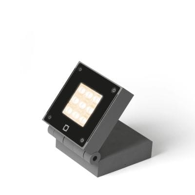 WEVER & DUCRE X-BEAM 2.0 LED vloer projector 16W DIM 3000K 895lm 12° IP65 zwart 700254D4