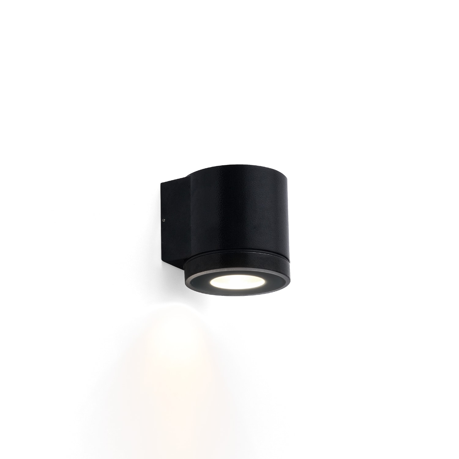 WEVER & DUCRE TUBE 1.0 PAR16 textuur zwart GU10 muur buiten down rond 711120B0
