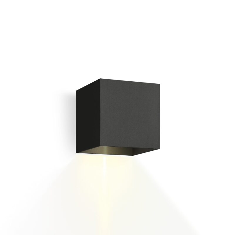 WEVER & DUCRE BOX 1.0 LED textuur zwart 3000K muur buiten 748168B5