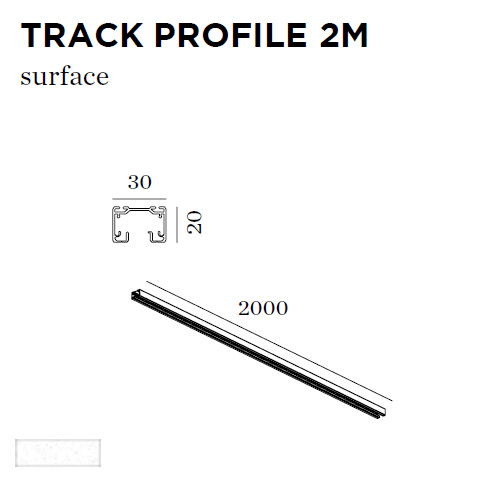 WEVER & DUCRE TRACK PROFILE 2M wit 90014002