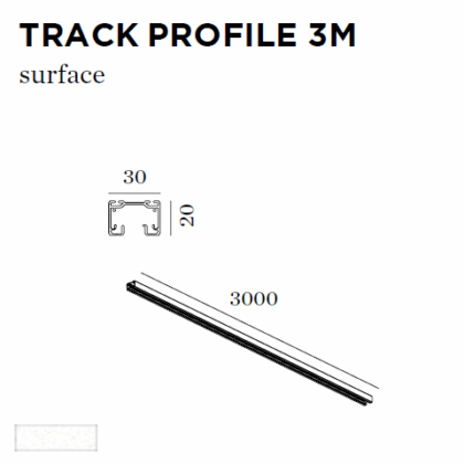WEVER & DUCRE TRACK PROFILE 3M wit 90014003