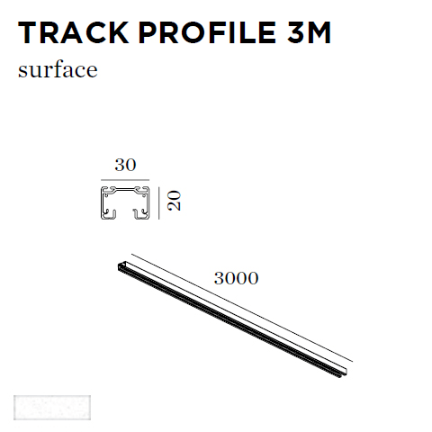 WEVER & DUCRE TRACK PROFILE 3M wit 90014003