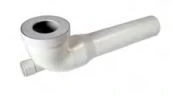 Nicoll WH WC aansluitbocht met aftakking 80 x 40 mm - wit WH442FP