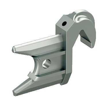 WIBE Vaste aftakhaak 4 Aluminium Voor 90° horizontale aftakkingen 709017