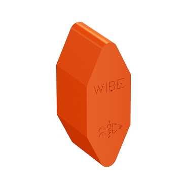WIBE Eindkap 28 Oranje kunststof Afdichting van de ladderuiteinden 709019