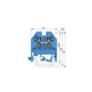 WIELAND Wanddoorvoering DIN klemmenstrook+schroefaansl: montage TS 35/32
