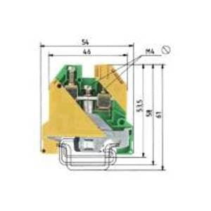 WIELAND Ground DIN rail klemmenstrook+schroefaansl.:montage TS 35/32