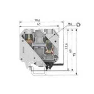 WIELAND Wanddoorvoering DIN klemmenstrook+schroefaansl:montage TS 35/32