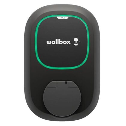 Wallbox Pulsar Max Socket EU 22kW w/shutter / Type2/ Zwart / 2% +Weld.Prot. +3P ecoSmart PLP4-W-2-4-9-002