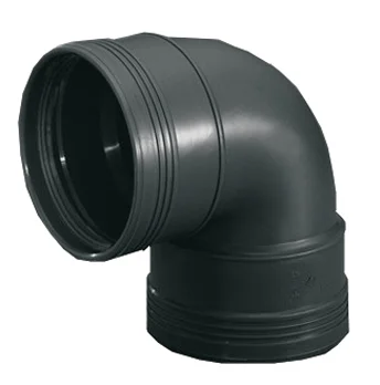 Wavin PP manchetbocht 90° 32mm FF zwart BENOR-keur afvoer/sanitair Wavin Wafix PP 3411203019
