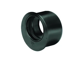 Wavin PP manchetverloopmof 75x50mm MF excentrisch zwart BENOR-keur afvoer/sanitair Wavin Wafix PP 3414207050