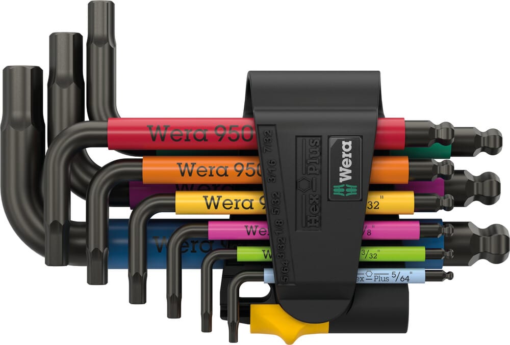 Wera 950/9 Hex-Plus Multicolour Imperial 3 L-key set
