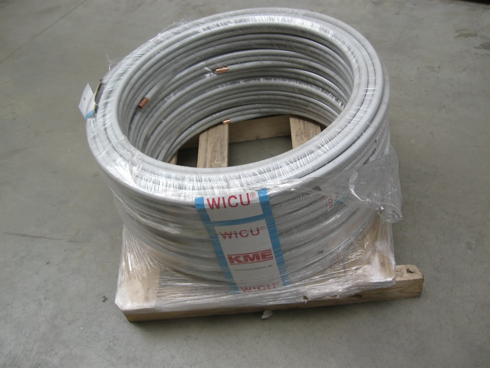 Wicu Koperen buis Wicu Tube 7042155 18x1mm met kunststofommanteling grijs op rol 25m 7042155