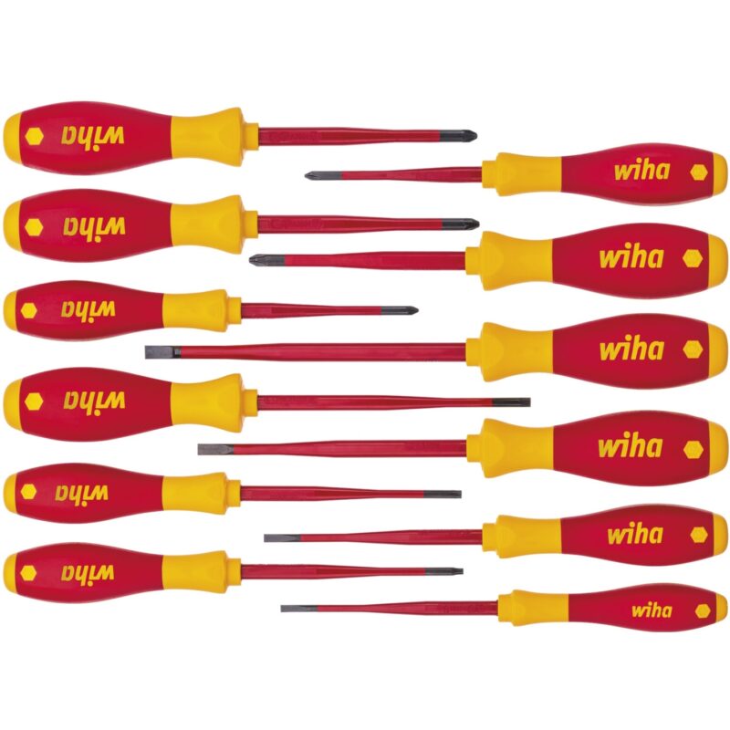 Wiha Schroevendraaierset SoftFinish electric slimFix 12-delig