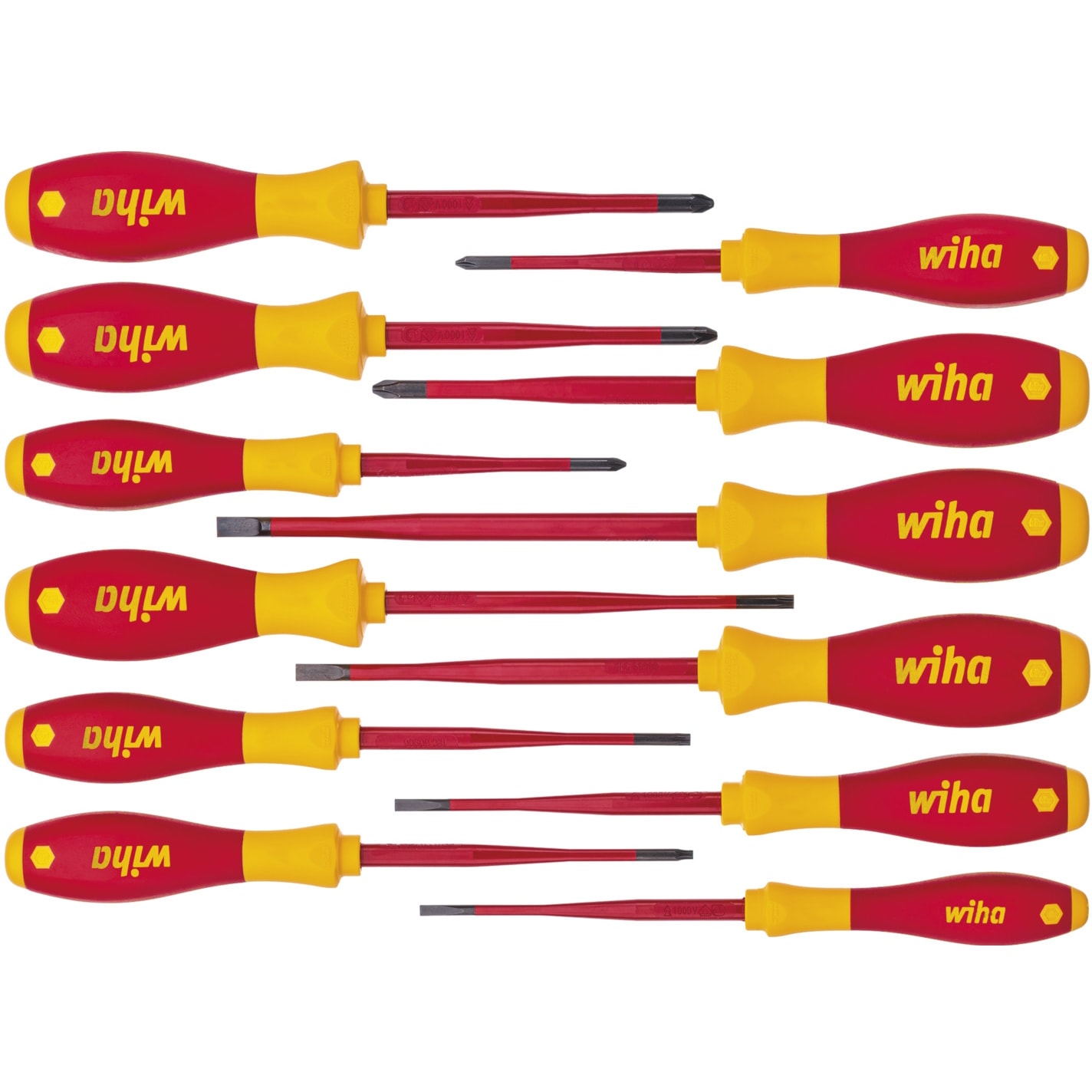 Wiha Schroevendraaierset SoftFinish electric slimFix 12-delig