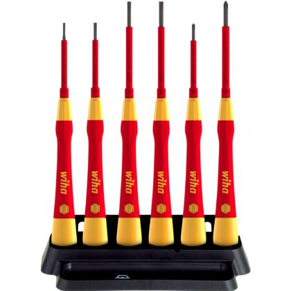 Wiha Precisieschroevendraaierset PicoFinish electric sleuf/PH 7-delig incl. houder 42989