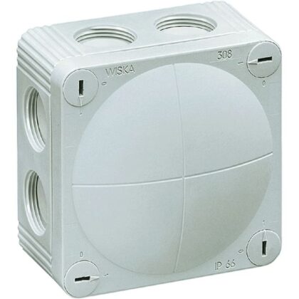 Wiska COMBI 308/Leeg Aftakdoos 85x85x51 IP66 RAL7035 10060400