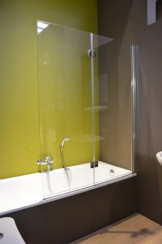 Pro badklapwand 2-delig omkeerbaar 1200 x 1500 mm - 6 mm - chroom X24