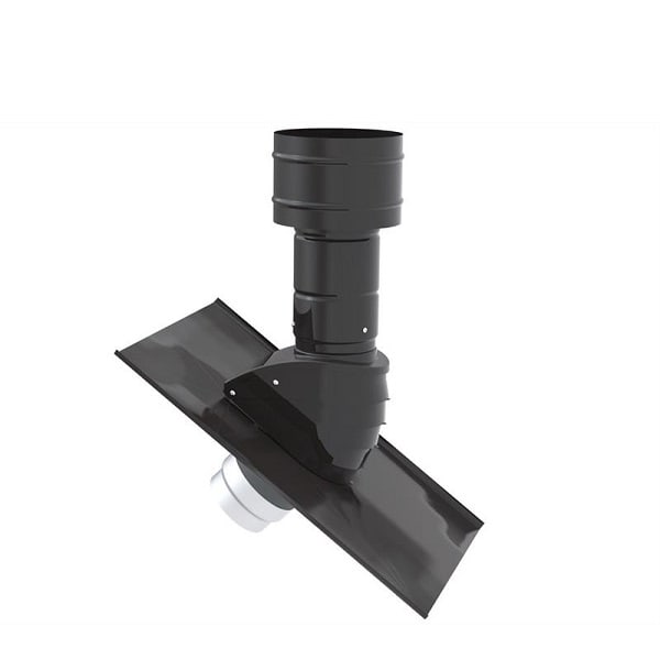 ZEHNDER ComfoEdge - Dakdoorvoer instelbaar 6-60° - DN200 mm - zwart 990430615