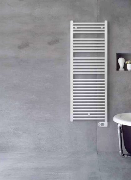 ZEHNDER Handdoekdroger AURA elektrisch PBEZ-120-50/MQ L500 H1226-1300 750W RAL9016 PBEZ-120-50/MQ