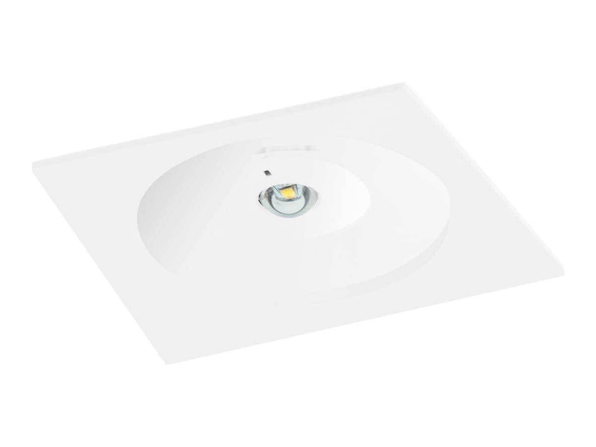 ZEMPER SPAZIO SQUARE A ZELFTEST 280lm NP 1h IP42/IK04 WIT 230V 50Hz LSQ3250LX