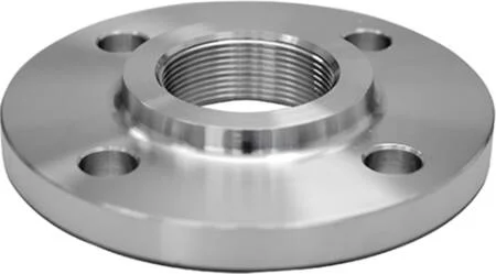 ZNB Draadflens en1092-1/13 PN16 ZWART 1.1/2 DN40 4 boringen gat 18mm/asafstand 110mm 2566ZH