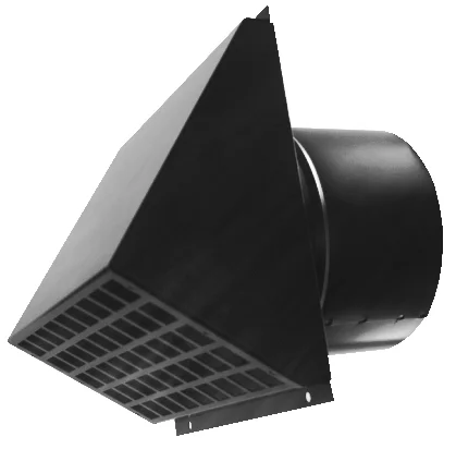 Zehnder Buitenluchtrooster Zehnder HRV rechthoekig Ø170mm staal zwart 252x265mm 320000408