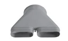 Zehnder Y-stuk instortkanaal Zehnder CK 300 Y-stuk kunststof 300 990322025