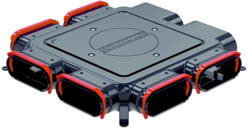 Zehnder Verdeelbox ventilatie Zehnder ComfoFlat Ø160mm kunststof 160mmmm 51 990322221