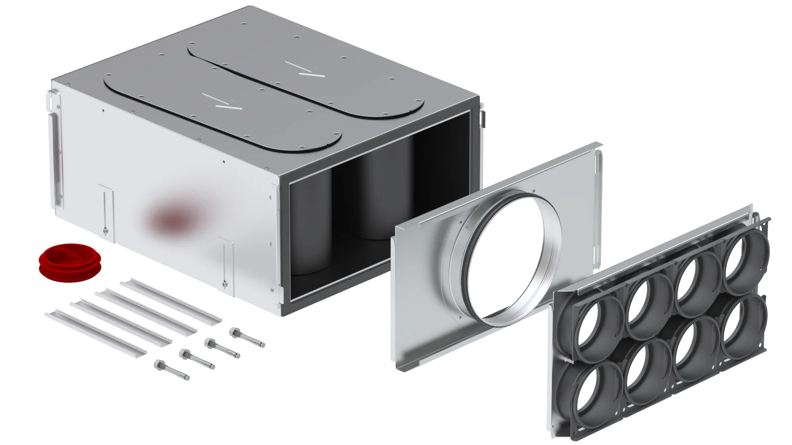 Zehnder Verdeelbox ventilatie Zehnder ComfoWell Ø200mm staal 200mmmm 420 990323704