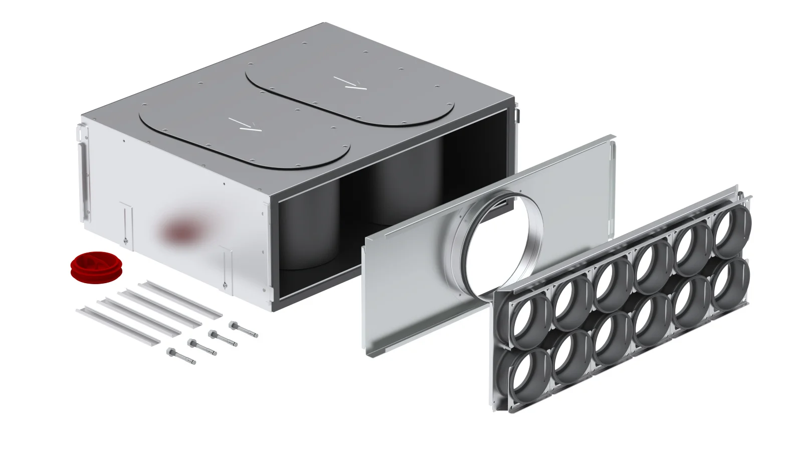 Zehnder Verdeelbox ventilatie Zehnder ComfoWell Ø200mm staal 200mmmm 625 990323706